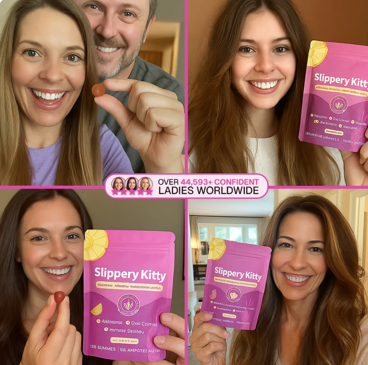 🔥Hot Sale 49% OFF🔥Slippery Kitty Feminine Probiotic + Moisture Gummies