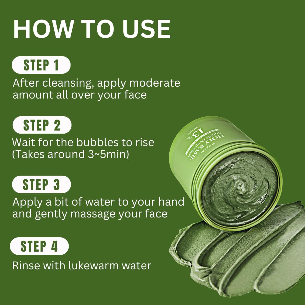 🔥Hot Sale 49% OFF🔥Calma Holy Basil Bubble Mask