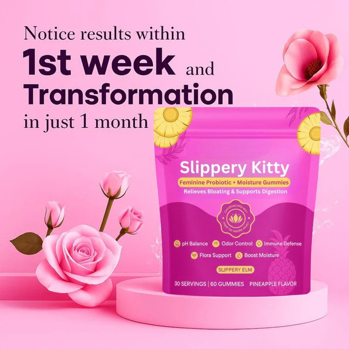 🔥Hot Sale 49% OFF🔥Slippery Kitty Feminine Probiotic + Moisture Gummies