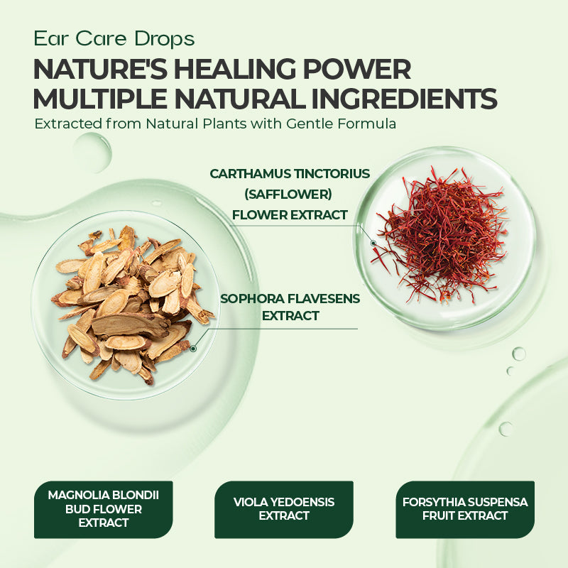 🔥FDA Approved⭐ Ear Care Drops – Natural Plant Formula | Calm the Ringing, Clear the Discomfort 👂🏼