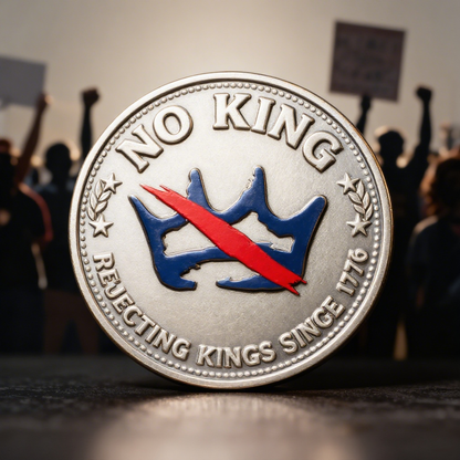 No Kings. No Tyrants. No Thrones. — The Spirit of 1776, Forged in Metal