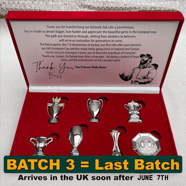 🔥LAST DAY SALE 49% OFF🔥 Jurgen Klopp Honours[Batch 3 = Last Batch]  - Trophy Collection Box!