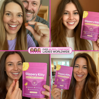 🔥Hot Sale 49% OFF🔥Slippery Kitty Feminine Probiotic + Moisture Gummies