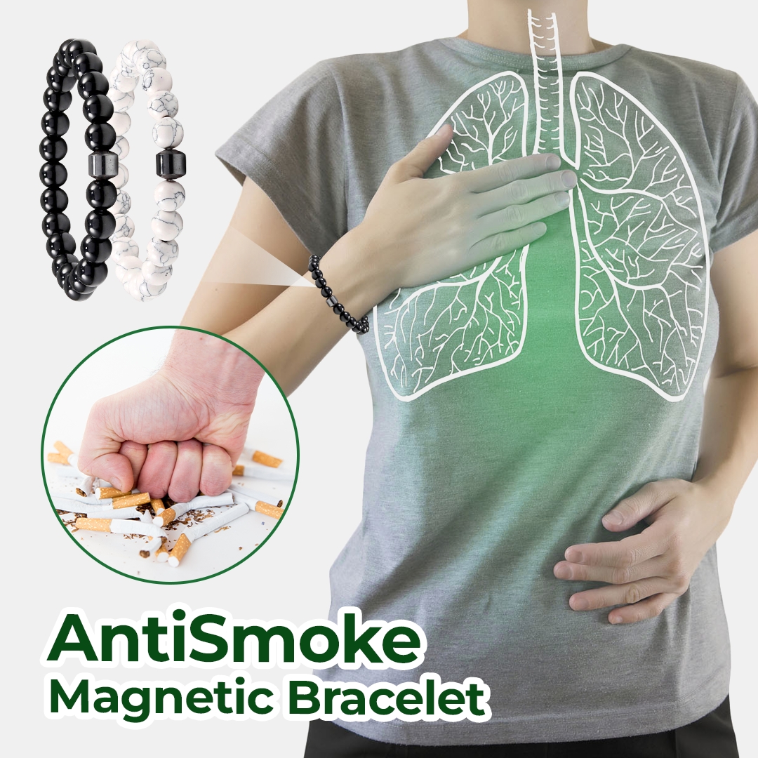 Magnetic anti-smoking bracelet