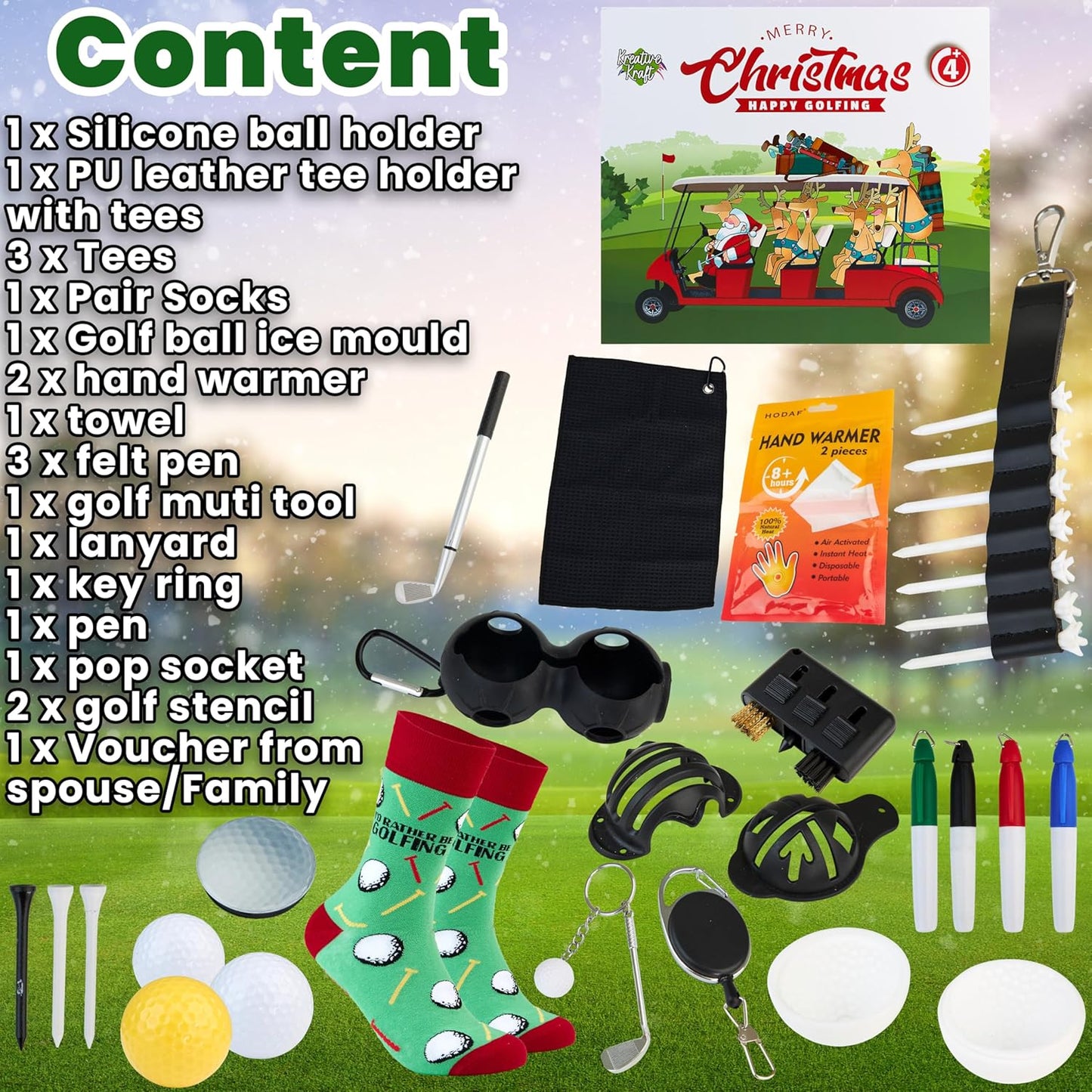 ⛳ Golfers 24 Day Advent Calendar 2026 🎄