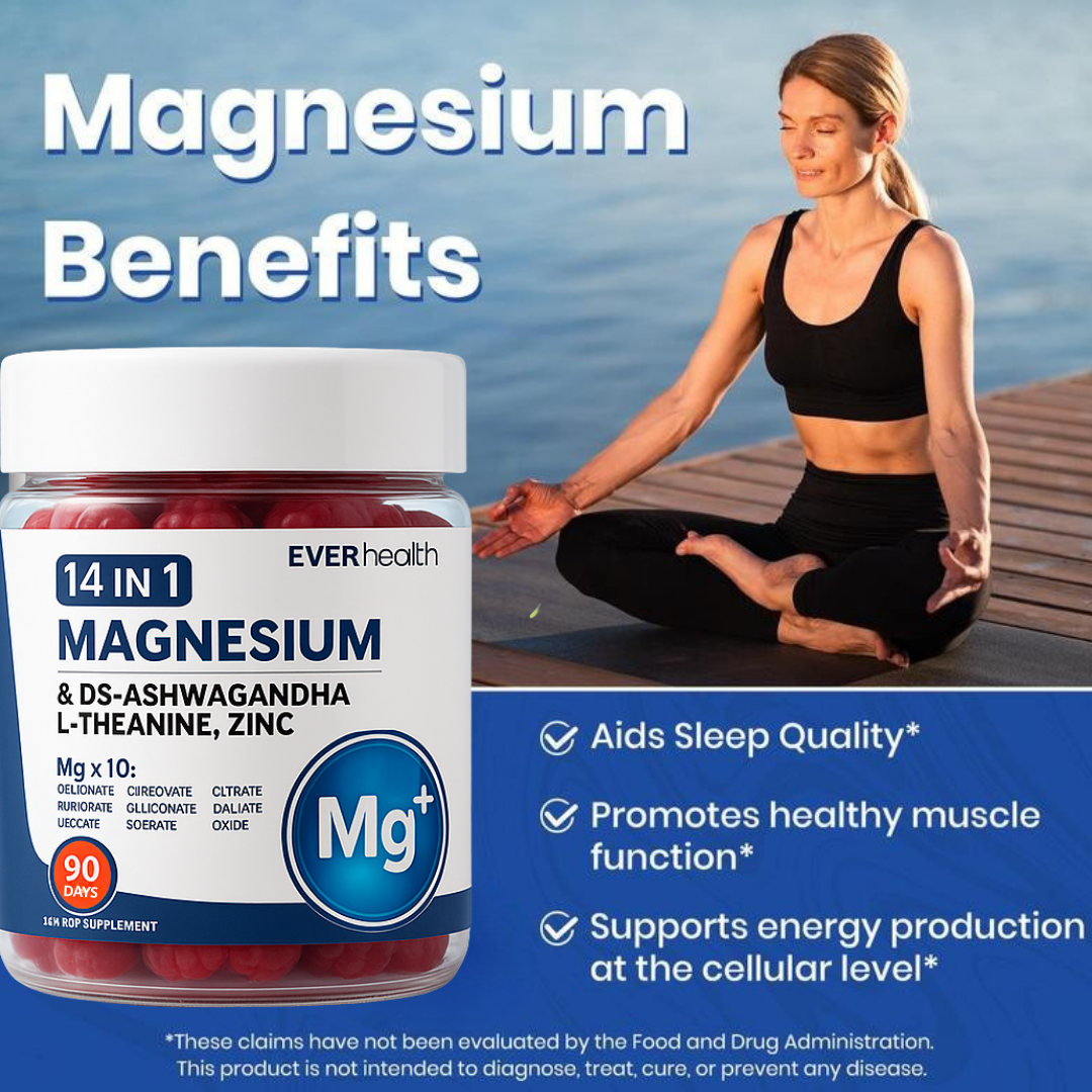 🔥Hot Sale 49% OFF🔥14-in-1 Magnesium Gummies