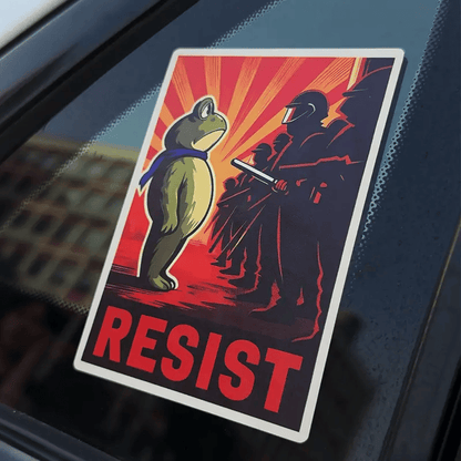 🏆Flash Sale🔥-🐸Portland Frog Protester Sticker