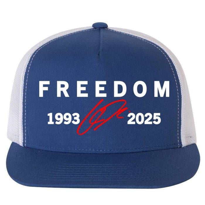 🔥Hot Sale 49% OFF🔥Freedom Red Signature 1993-2025 Charlie Kirk Tribute Faith Christian Truth Rest In Peace RIP Flat Bill Trucker Hat Baseball Cap