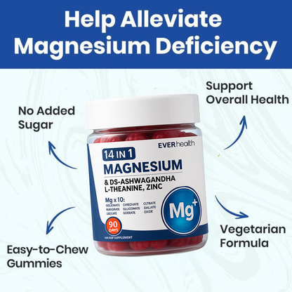 🔥Hot Sale 49% OFF🔥14-in-1 Magnesium Gummies