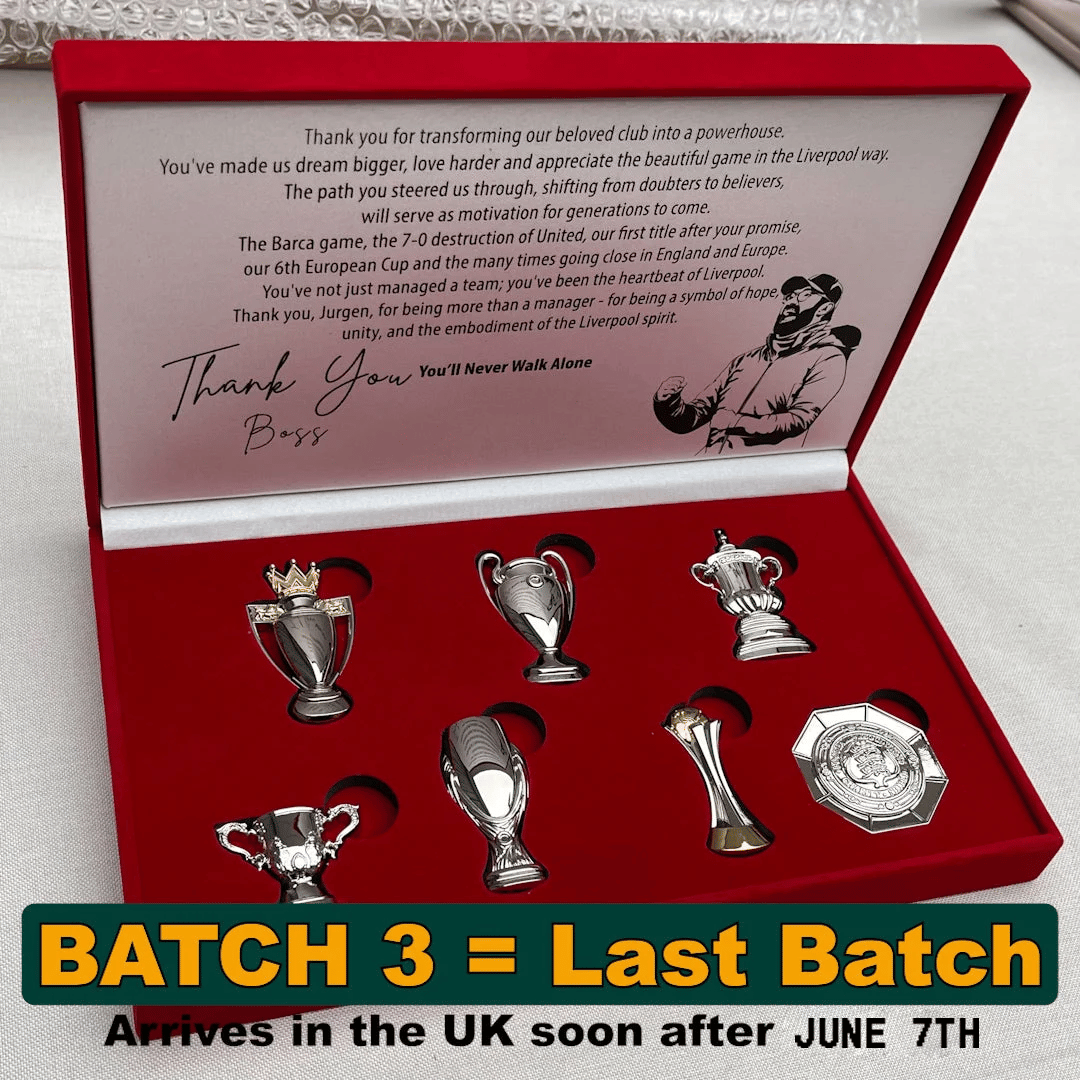 🔥LAST DAY SALE 49% OFF🔥 Jurgen Klopp Honours[Batch 3 = Last Batch]  - Trophy Collection Box!