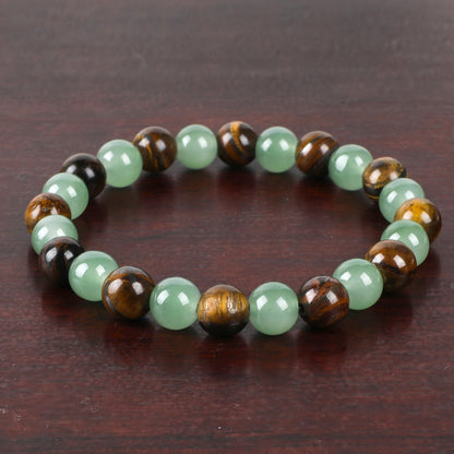 🏆 50K+ SOLD!🍀-💰Money Attraction Bracelet with Green Aventurine & Tiger Eye