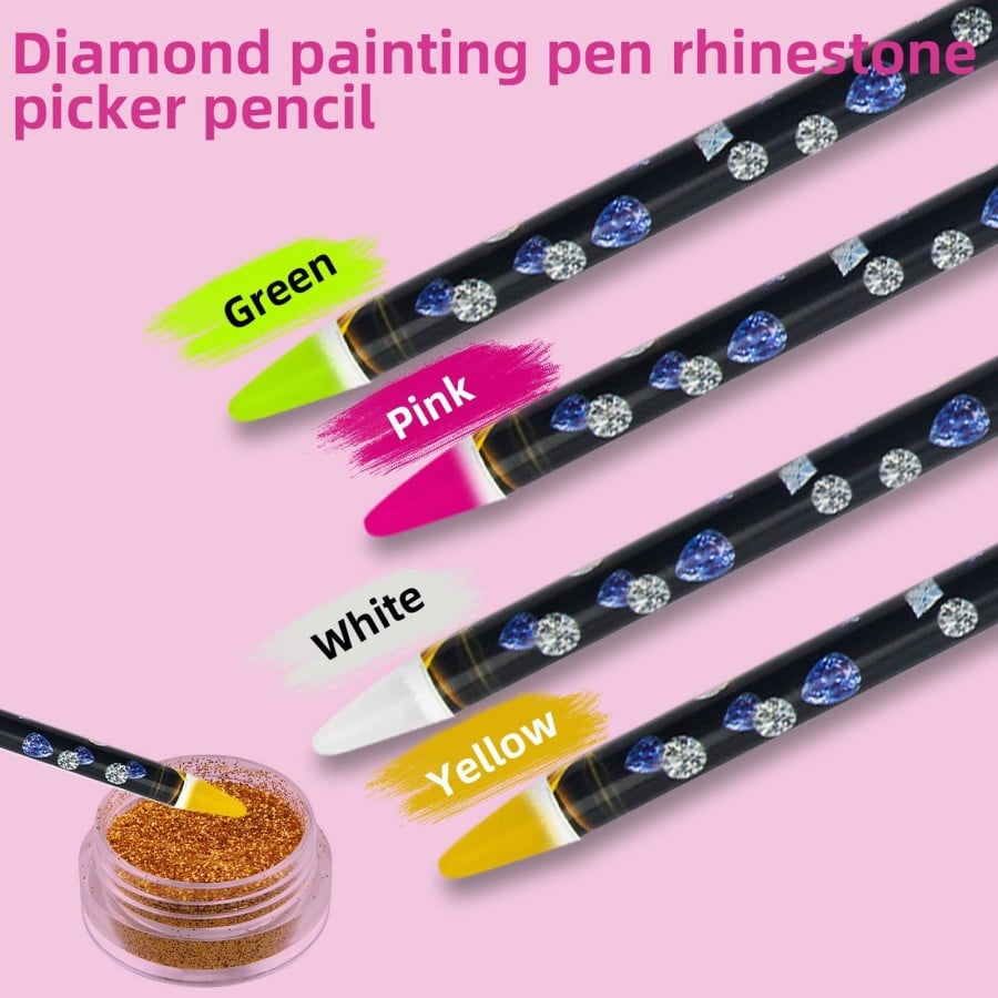 🔥LAST DAY 49% OFF - Self Adhesive Diamond Painting Pen with Pencil Sharpener