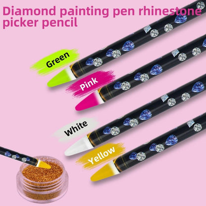 🔥LAST DAY 49% OFF - Self Adhesive Diamond Painting Pen with Pencil Sharpener