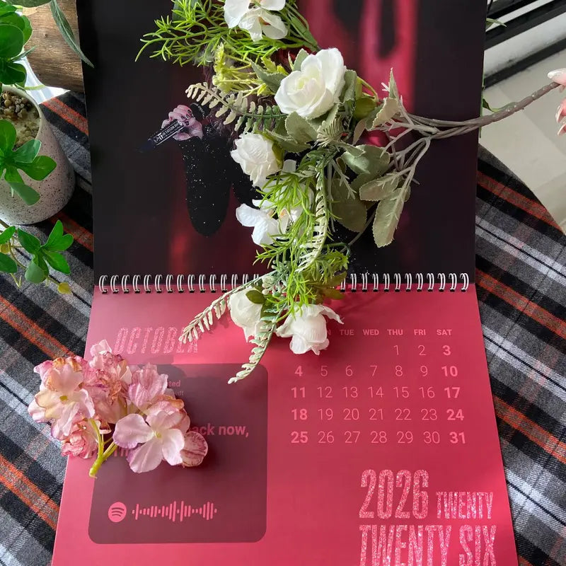 Wall Calendar 2026, Gift For Fan, Gift For Music Lover