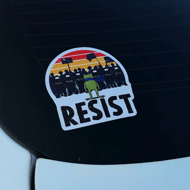 🏆Flash Sale🔥-🐸Portland Frog Protester Sticker