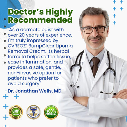 🎉SPECIAL OFFER: 60% OFF This Today Only!🔥Cvreoz® BumpClear Lipoma Removal Cream