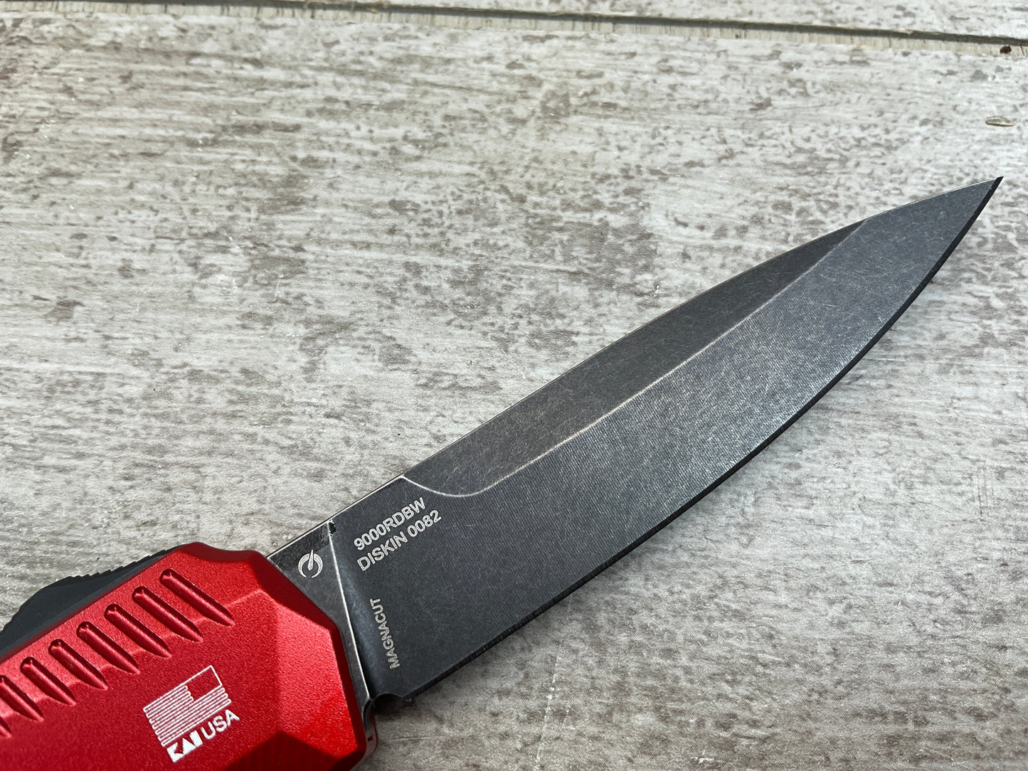 🔥LAST DAY 49% OFF🔥- 9000R Matt Diskin  OTF AUTO Knife 3.3 CPM-MagnaCut Two-Tone Reverse Tanto Blade, (🎉50th Anniversary Edition🎉)