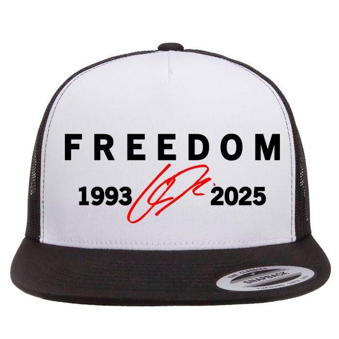 🔥Hot Sale 49% OFF🔥Freedom Red Signature 1993-2025 Charlie Kirk Tribute Faith Christian Truth Rest In Peace RIP Flat Bill Trucker Hat Baseball Cap