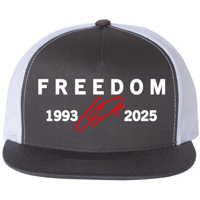 🔥Hot Sale 49% OFF🔥Freedom Red Signature 1993-2025 Charlie Kirk Tribute Faith Christian Truth Rest In Peace RIP Flat Bill Trucker Hat Baseball Cap