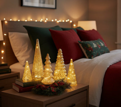 BFF Collection Set of 5 Illuminated Mercury Trees