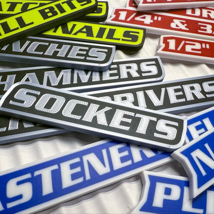 🔥Hot Sale 49% off🌟12 Pack of Magnetic Toolbox Labels🔩