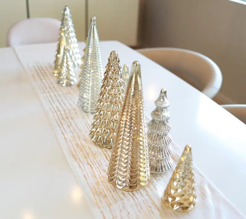 BFF Collection Set of 5 Illuminated Mercury Trees