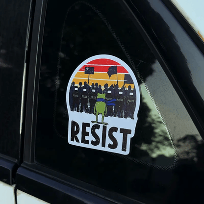 🏆Flash Sale🔥-🐸Portland Frog Protester Sticker