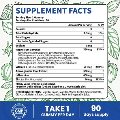 🔥Hot Sale 49% OFF🔥14-in-1 Magnesium Gummies