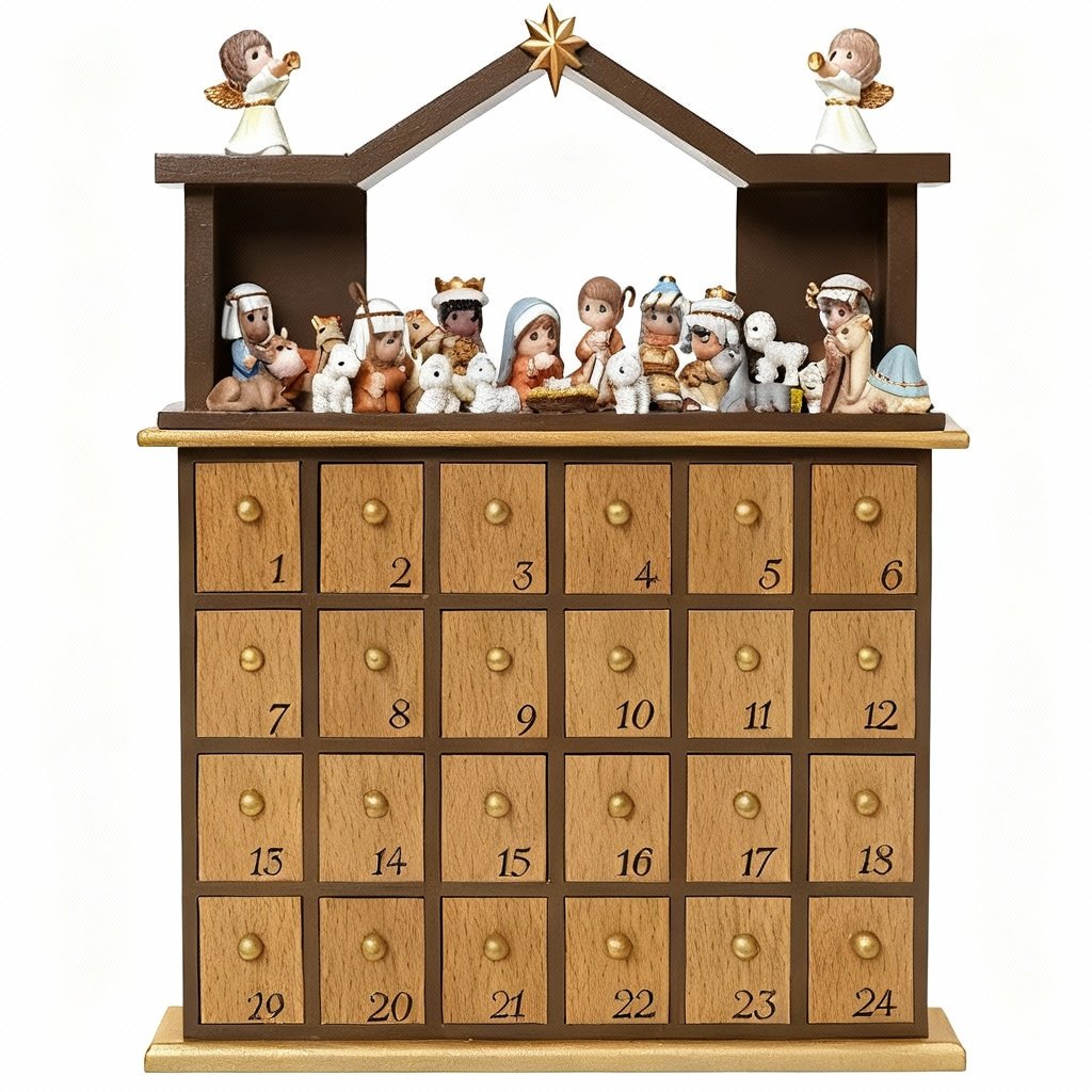 🎄 Precious Moments Nativity Advent Calendar – 24 Days of Joy ✨