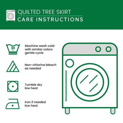 Bethlehem Peace Christmas Quilted Tree Skirt