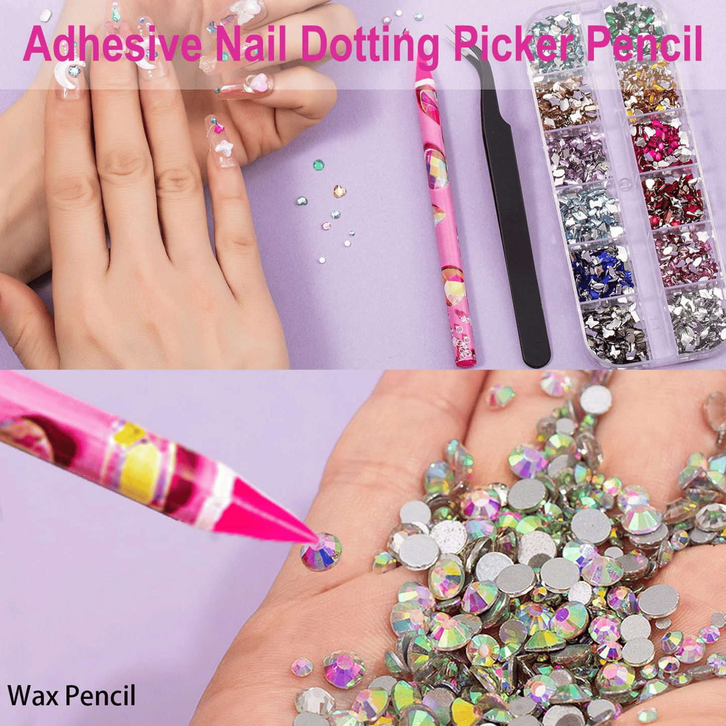 🔥LAST DAY 49% OFF - Self Adhesive Diamond Painting Pen with Pencil Sharpener