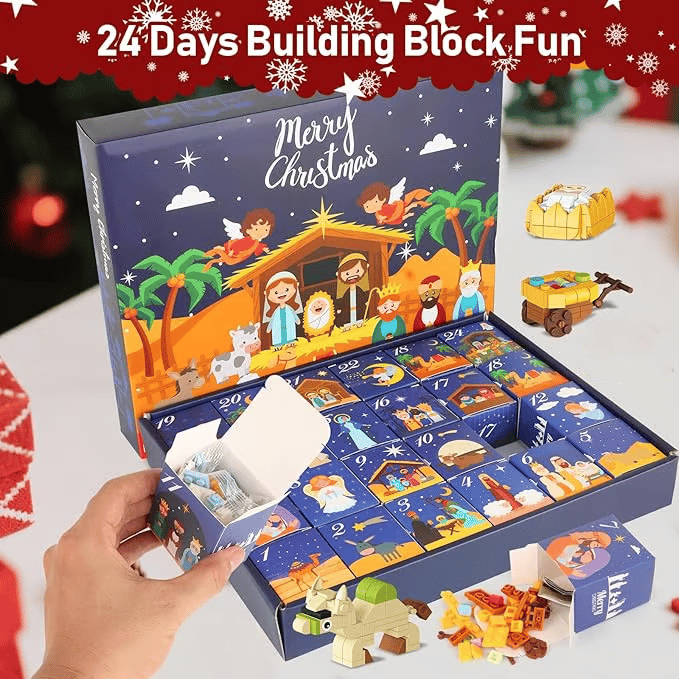 🔥Last Day 49% OFF - ✨FaithGlow Advent Calendar ✝️(Easy to Build, Joyful to Learn, Made for Families)