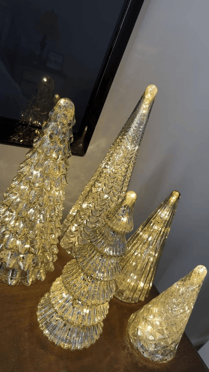 BFF Collection Set of 5 Illuminated Mercury Trees