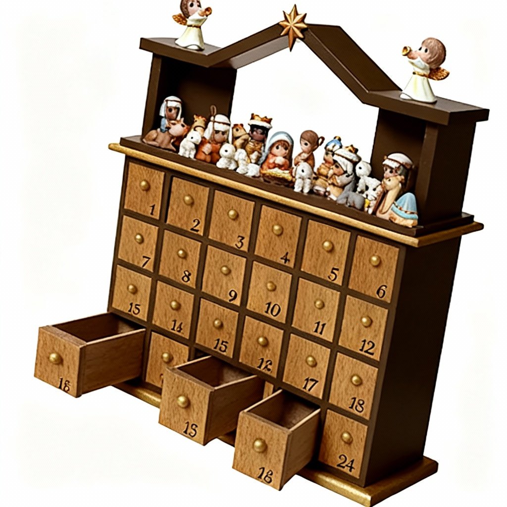 🎄 Precious Moments Nativity Advent Calendar – 24 Days of Joy ✨